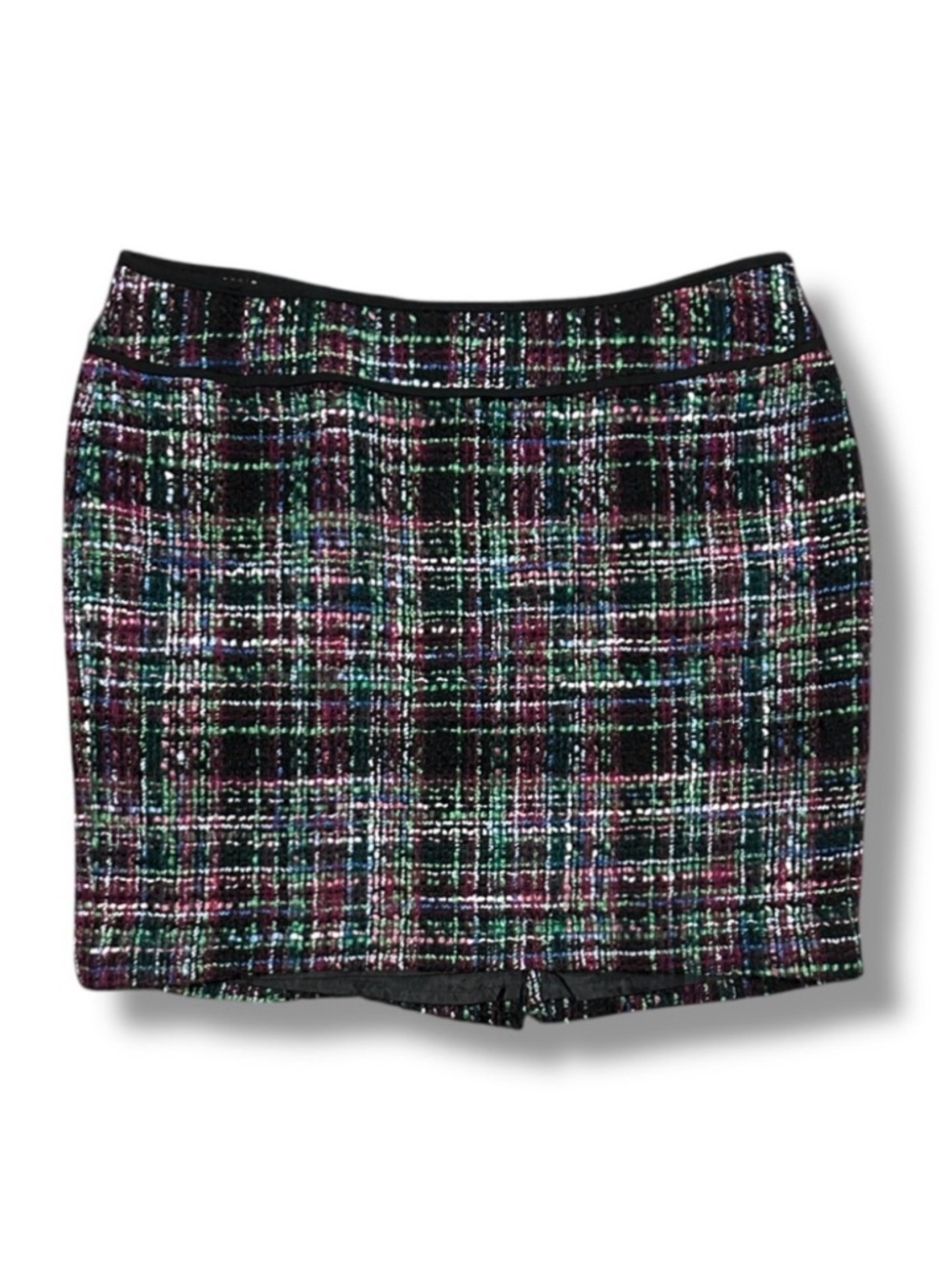 Talbots Multicolor Tweed Pencil Mini Skirt Womens Plus Size 16 Preppy Career Y2K